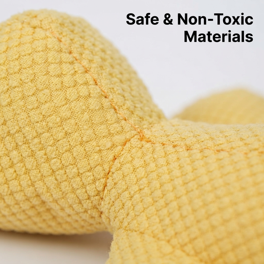 Dog Toy: Little Yellow Duck Plush Pet Toy—Self-Entertaining, Durable, Teething, and Squeaky Toy for Small to Medium-Sized Dogs