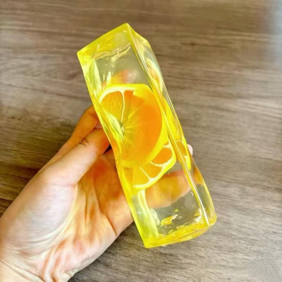 Vaseline Fruit Bar Banana Series Handmade Squeeze Balls: Fruit-Shaped Ice Cubes for Stress Relief