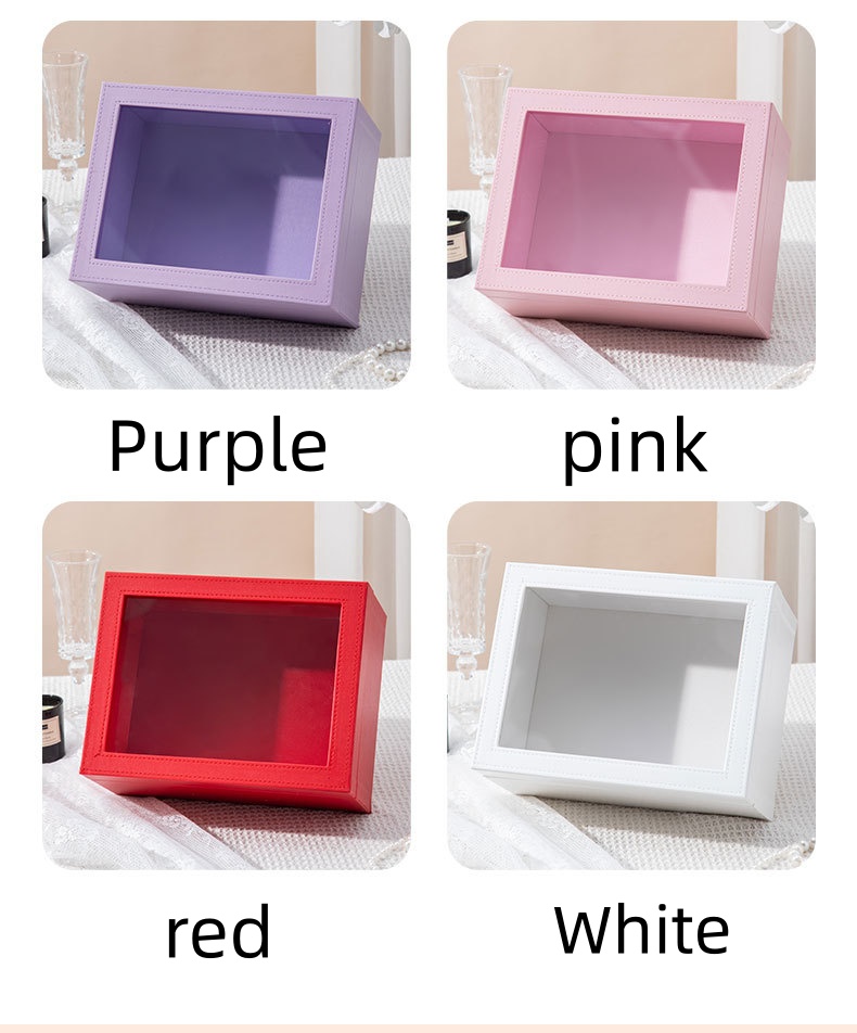 Transparent Wedding Candy Box with Window, Gift Box