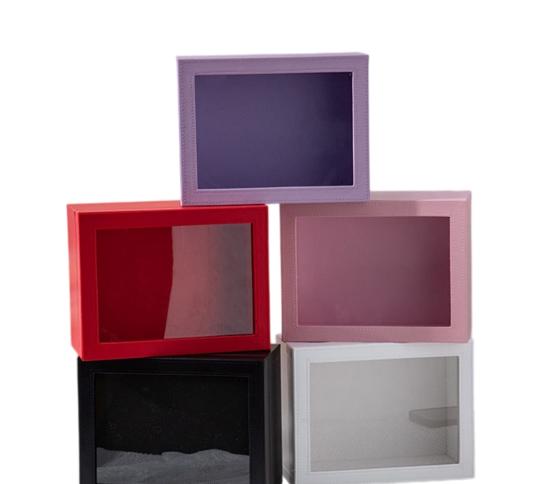 Transparent Wedding Candy Box with Window, Gift Box