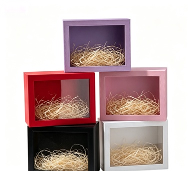 Transparent Wedding Candy Box with Window, Gift Box