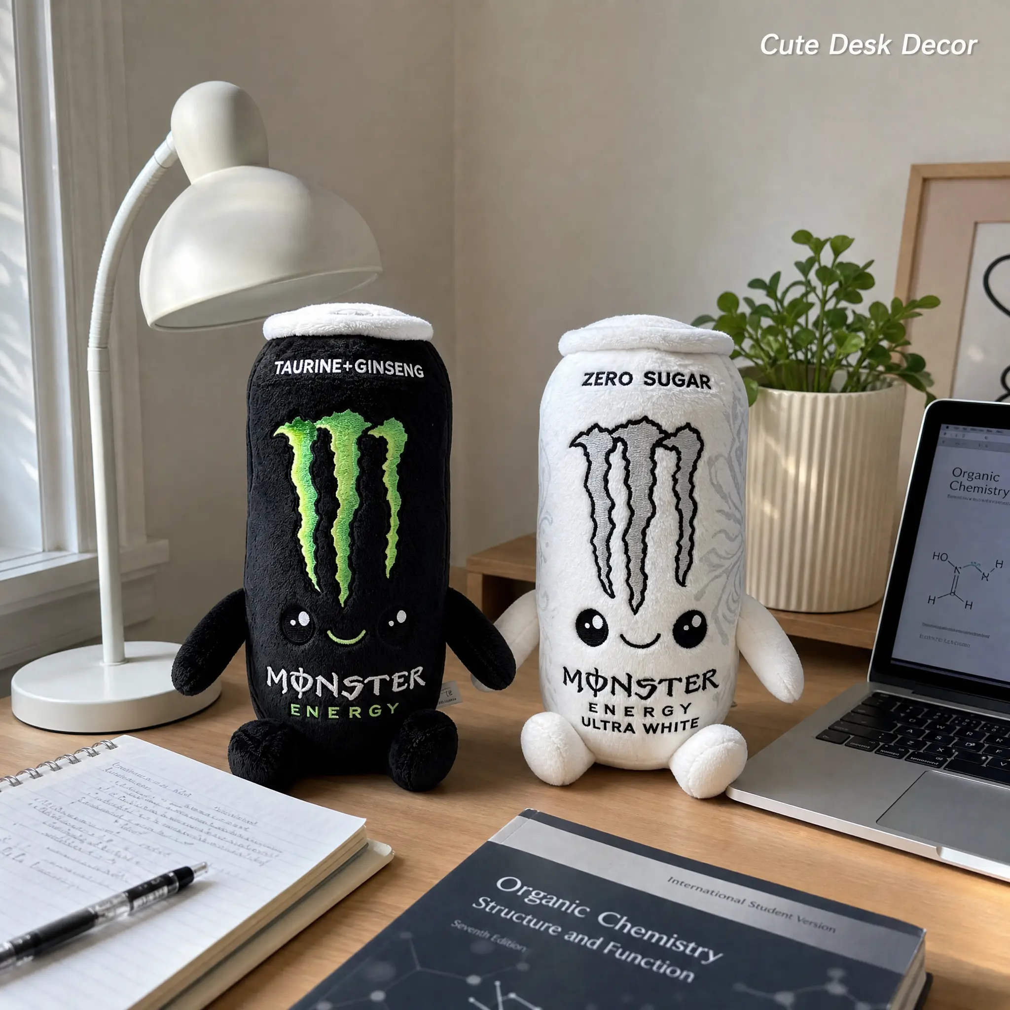 Monster Energy Drink Can Plush Toy, 8.7 in Soft Plushie for