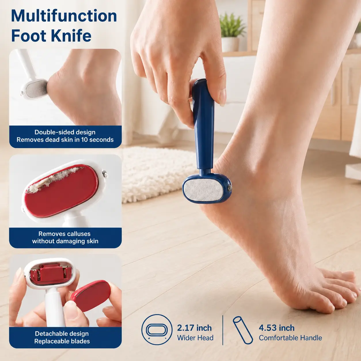 Professional Double-Sided Callus Remover and Foot Scraper