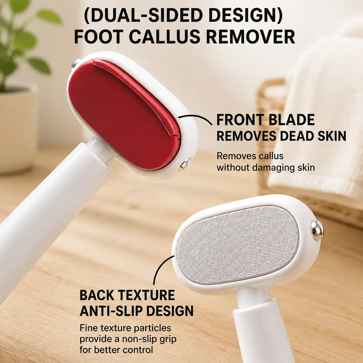 Professional Double-Sided Callus Remover and Foot Scraper