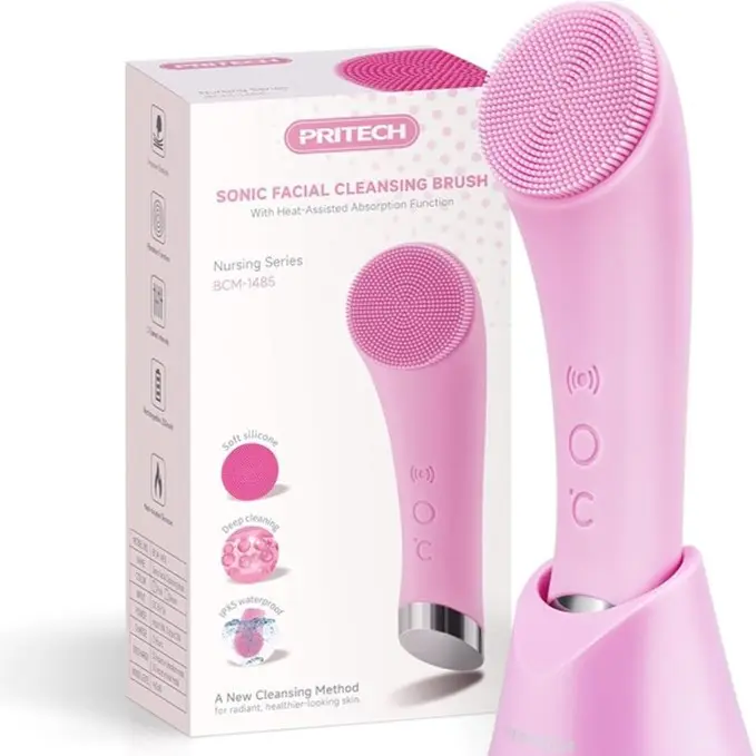 Electric Silicone Facial Cleansing Brush with Infusion Funct