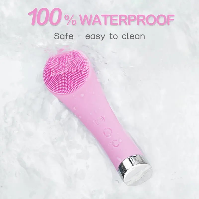 Electric Silicone Facial Cleansing Brush with Infusion Funct