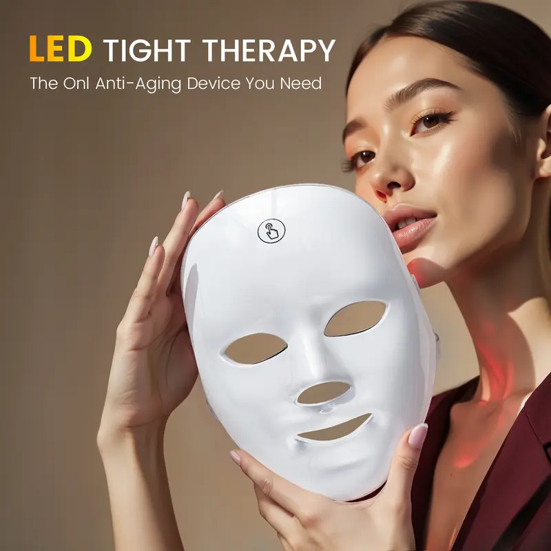 SHMHE 7-Color LED Red Light Beauty Mask,