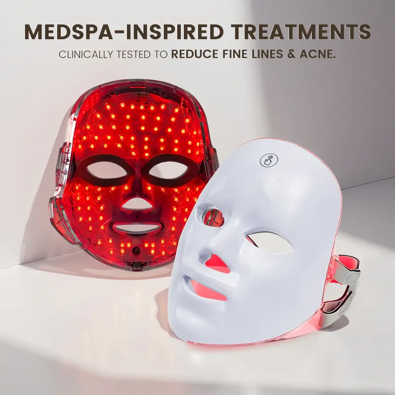 SHMHE 7-Color LED Red Light Beauty Mask,