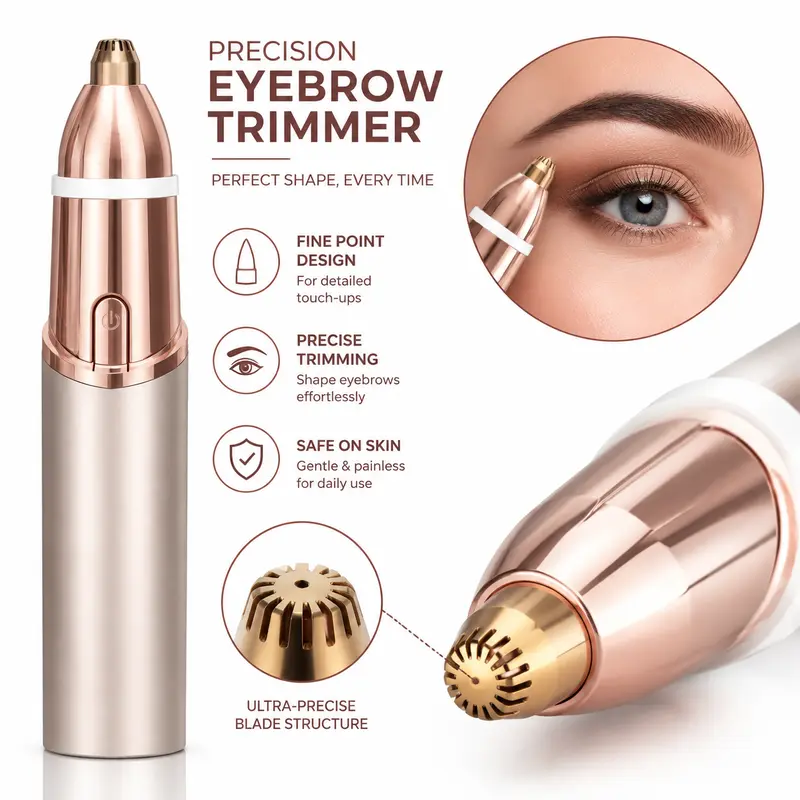 2-in-1 Electric Facial Trimmer and Full-Body Hair Remover