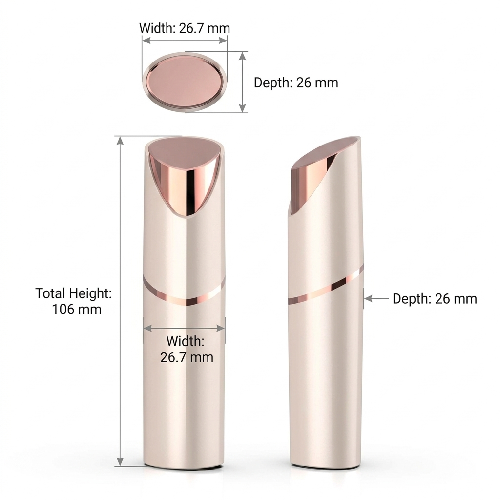 2-in-1 Electric Facial Trimmer and Full-Body Hair Remover