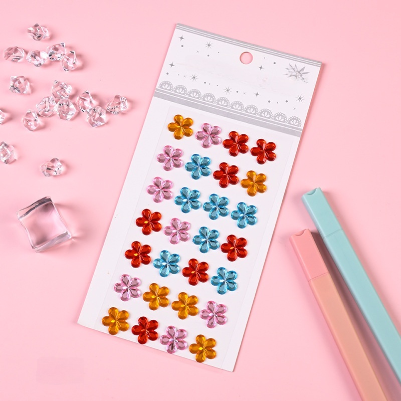 Children's Gemstone Stickers, Crystal Diamonds, Cartoon Stickers, Princess, Girls, 3D, Reward Stickers, Decorative Materials