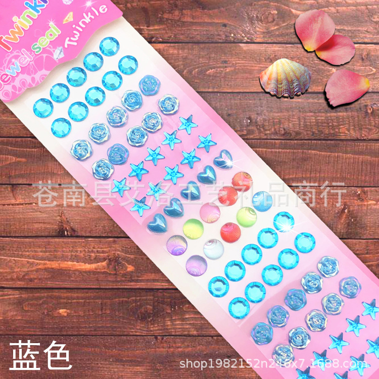 Wholesale Children's Crystal Diamond Stickers, Gemstickers, Car Decals, Rhinestone Phone Decorations, and Street Vendor Items