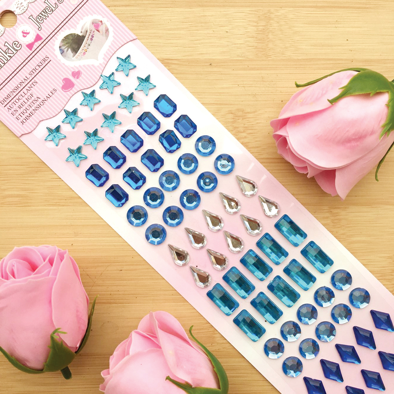 Wholesale Children's Crystal Diamond Stickers, Gemstickers, Car Decals, Rhinestone Phone Decorations, and Street Vendor Items