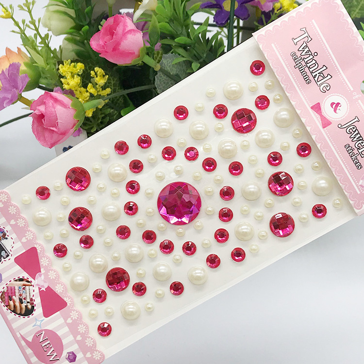 Children's Diamond Crystal Acrylic Rhinestone Stickers, Creative DIY Decorative Stickers for Preschool Crafts, Phone Decal Stickers