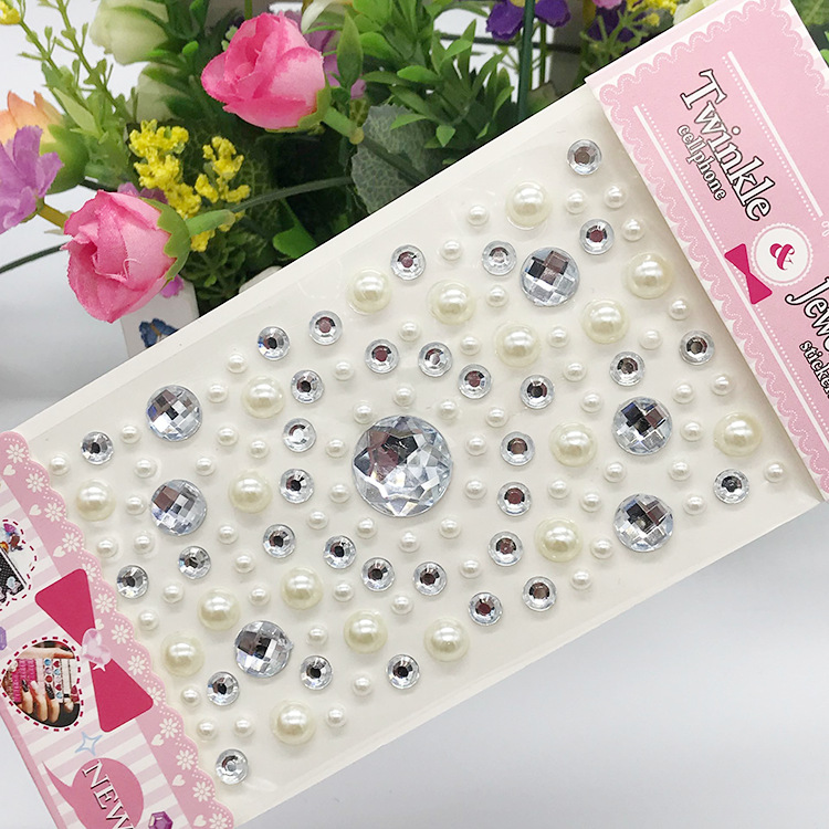 Children's Diamond Crystal Acrylic Rhinestone Stickers, Creative DIY Decorative Stickers for Preschool Crafts, Phone Decal Stickers