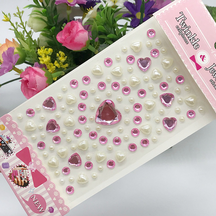 Children's Diamond Crystal Acrylic Rhinestone Stickers, Creative DIY Decorative Stickers for Preschool Crafts, Phone Decal Stickers