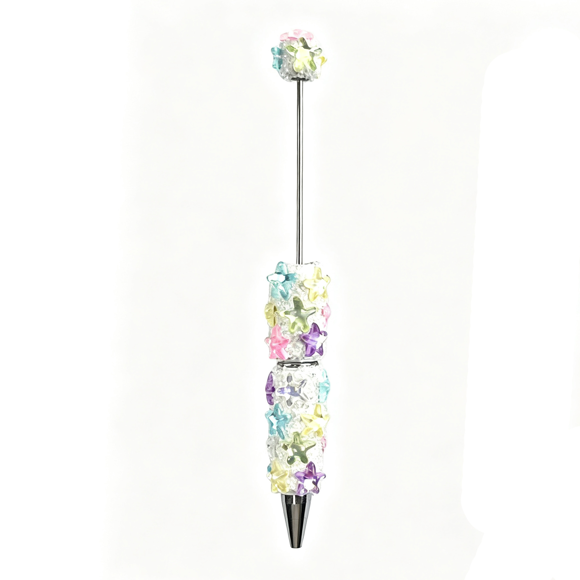 New Starfish Sugar Bead Ballpoint Pen: Stylish, Minimalist, Diamond-Studded Ballpoint Pen with Cute, Chunky Beads