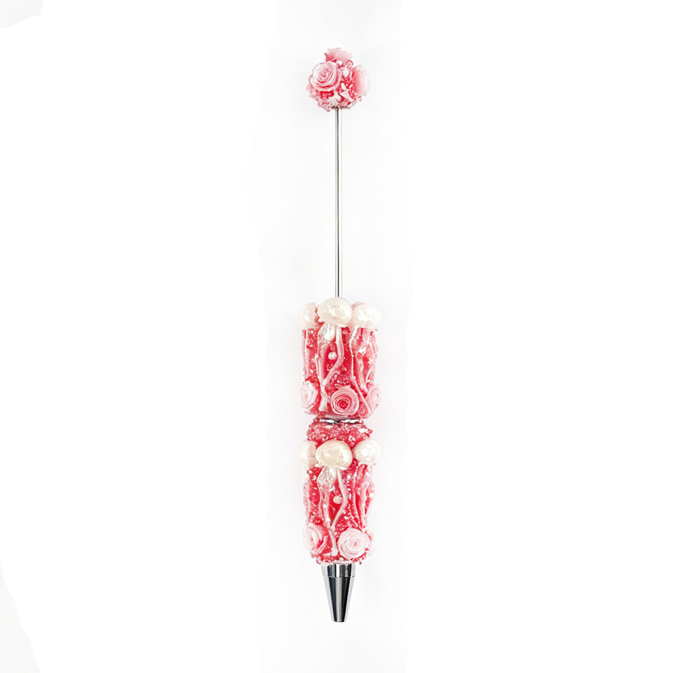 New Fashionable Glow-in-the-Dark Bead Pen, Korean-Style, Instagram-Trending, Iridescent Sugar Bead Pen, Cross-Border Flower Design, Glow-in-the-Dark DIY Cute Bead Pen