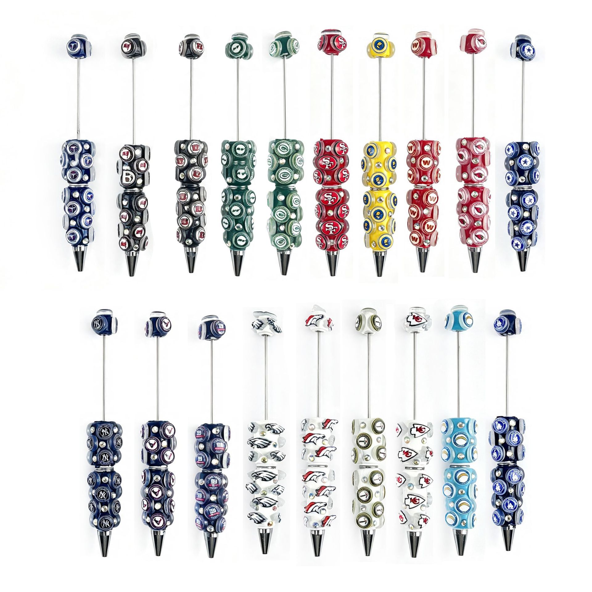 Rugby Team Bead Pen: Creative, Fashionable, Heavy-Duty Bead Pen—New Minimalist Clay Bead Pen