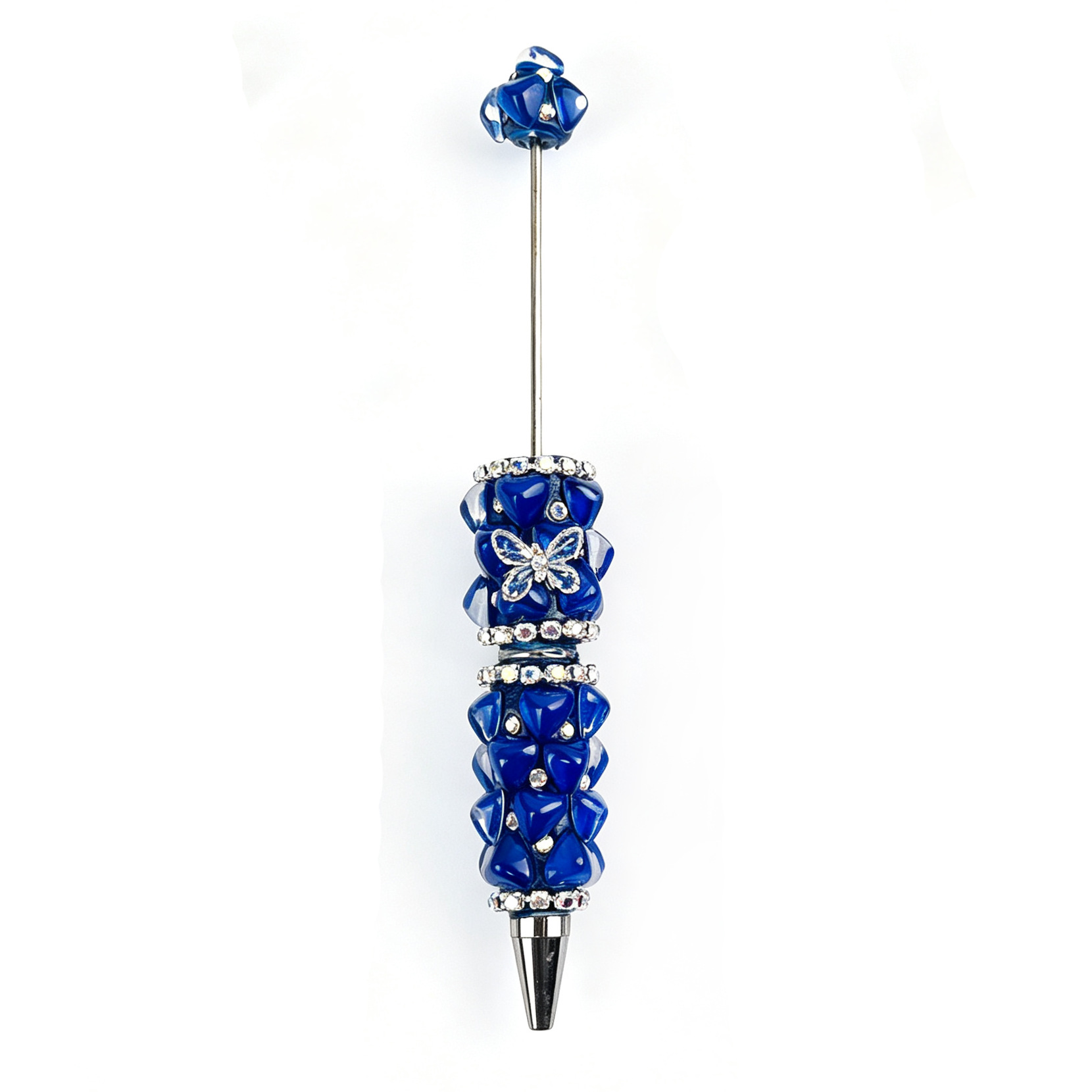 New Rhinestone Heart DIY Beaded Pen, Korean-Style, Instagram-Trending, Fully-Studded Cute Beaded Pen, Cross-Border Creative, Light Luxury, Fully-Studded Gift Pen