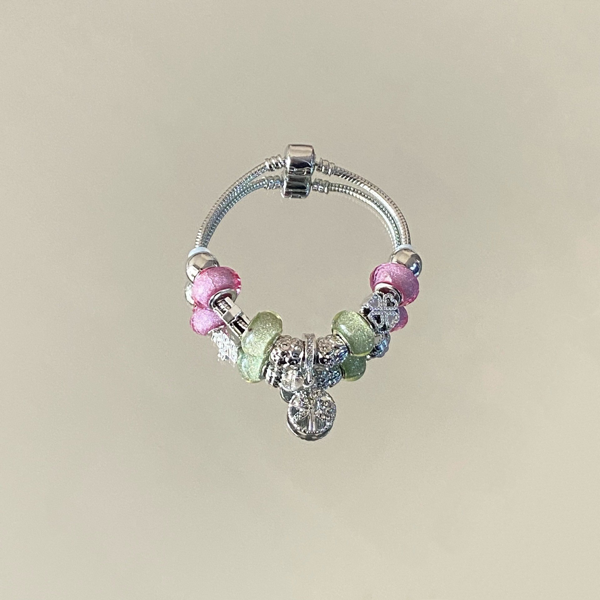 Adjustable Gold-Toned Stainless Steel Bracelet for Girls in a Gift Box