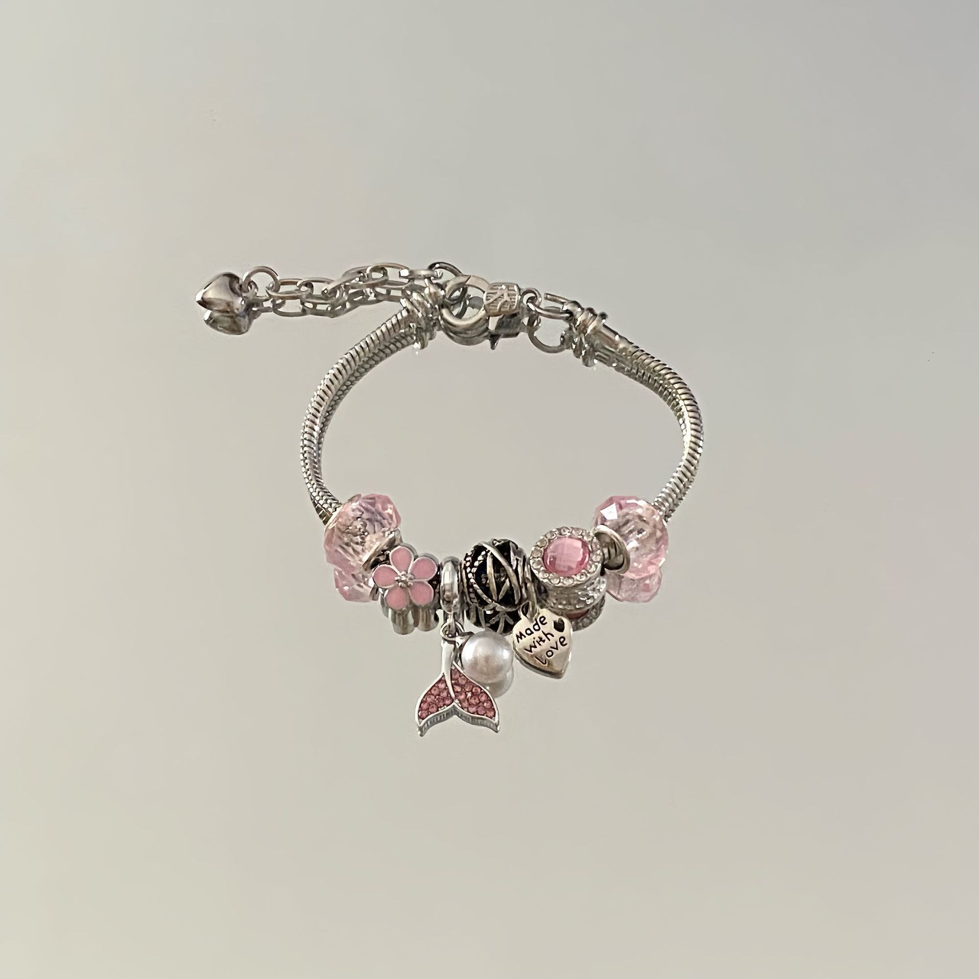 Adjustable Gold-Toned Stainless Steel Bracelet for Girls in a Gift Box
