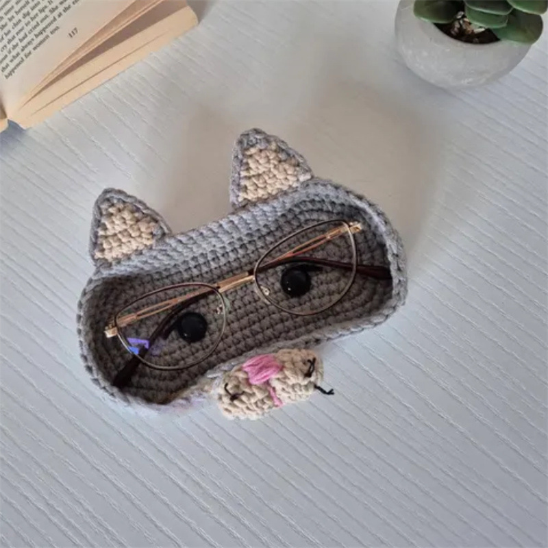Crocheted Glasses Frames, Cute and Creative Animal-Themed Glasses Frames, Cute Glasses Cases and Storage Boxes