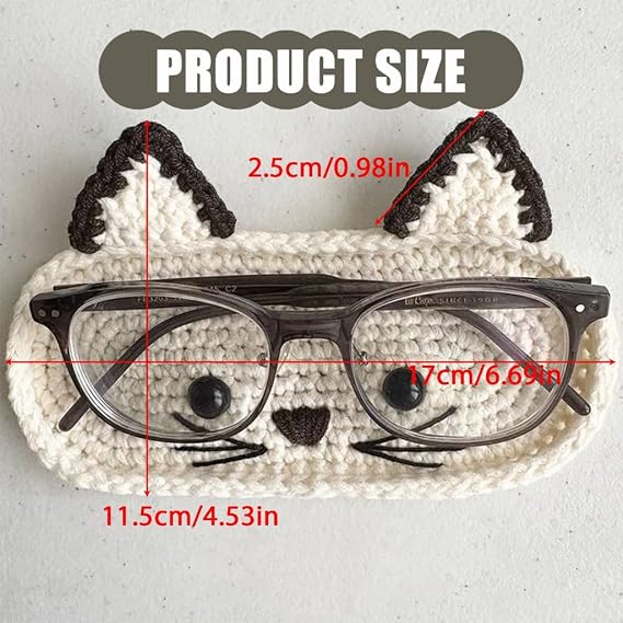 Crocheted Glasses Frames, Cute and Creative Animal-Themed Glasses Frames, Cute Glasses Cases and Storage Boxes