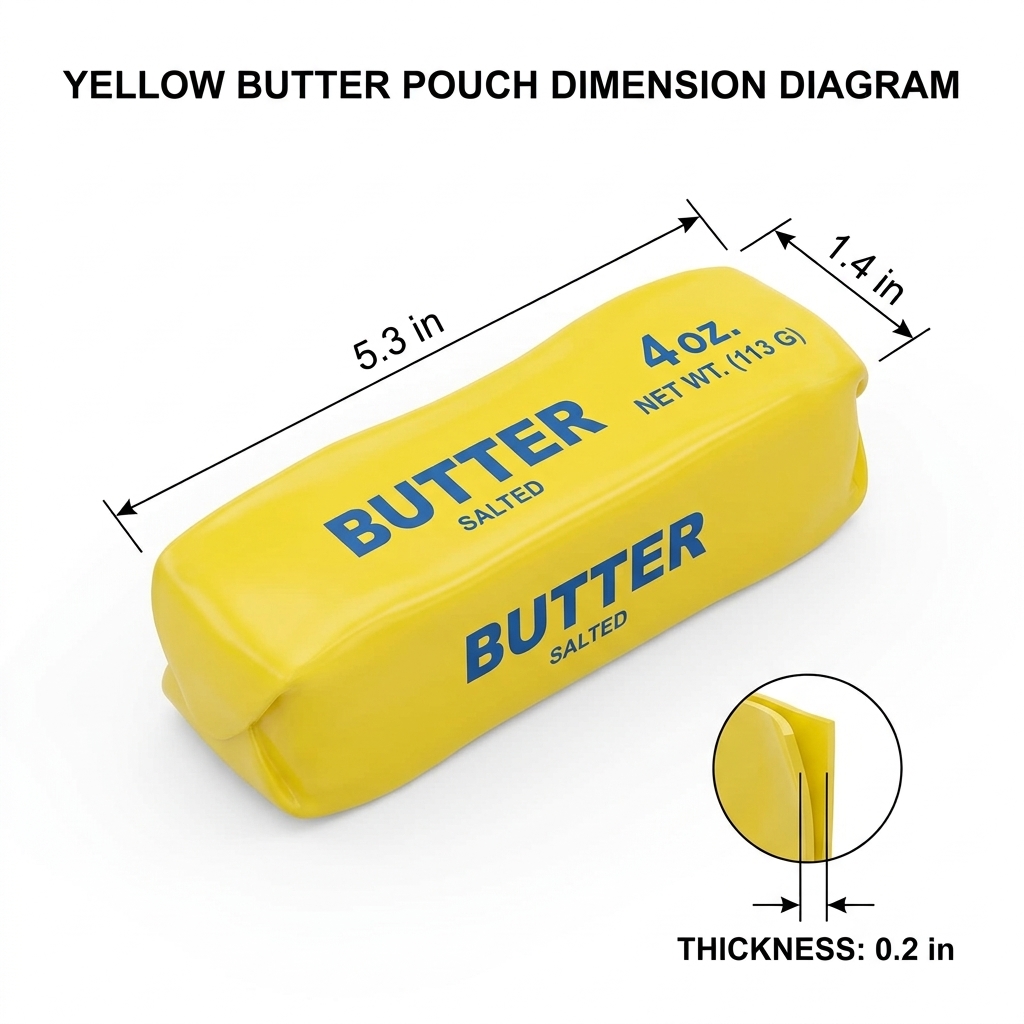 Soft, slow-rebound stress relief toys shaped like butter; soft stress relief toys shaped like sticks of butter; and soft stress balls—perfect as desk toys, party favors, and birthday gifts