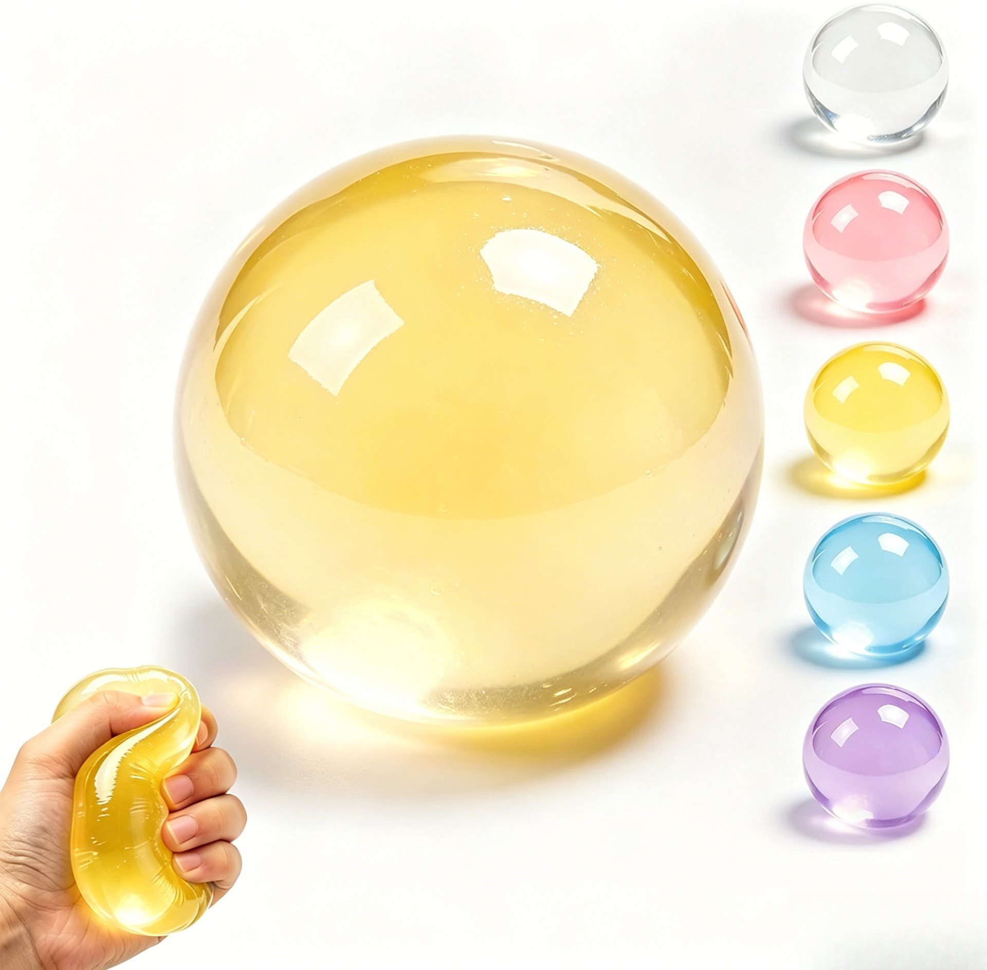 Multifunctional Coconut Oil Sensory Stress Ball—Flexible, Stretchable TPR Finger Toy—Perfect for Work, Study, Anxiety Relief, and as a Party Gift