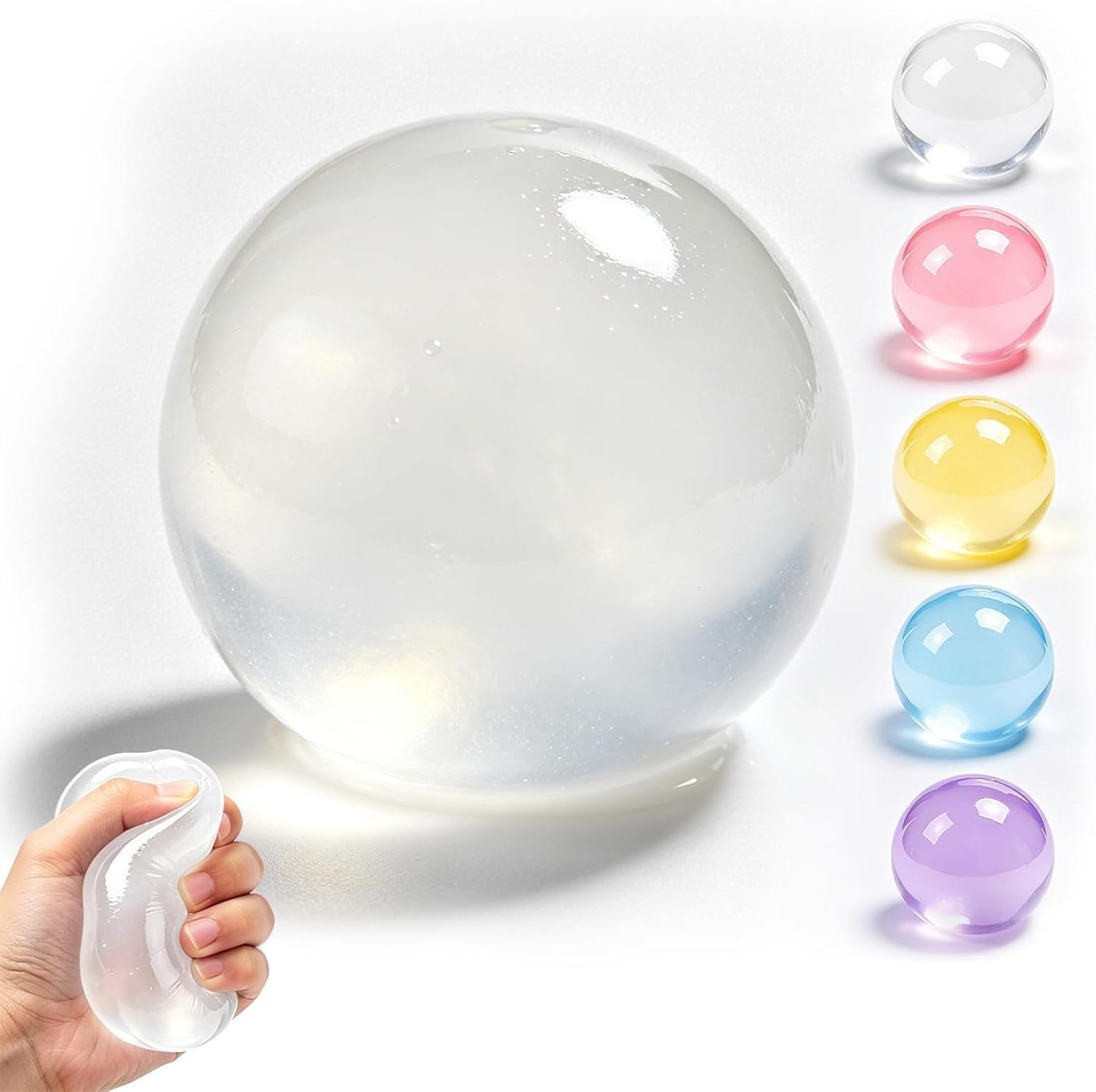 Multifunctional Coconut Oil Sensory Stress Ball—Flexible, Stretchable TPR Finger Toy—Perfect for Work, Study, Anxiety Relief, and as a Party Gift