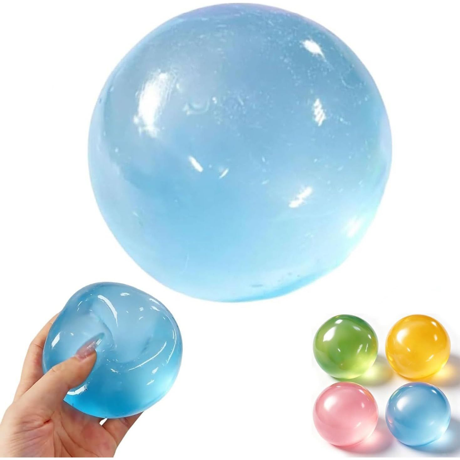 Multifunctional Coconut Oil Sensory Stress Ball—Flexible, Stretchable TPR Finger Toy—Perfect for Work, Study, Anxiety Relief, and as a Party Gift
