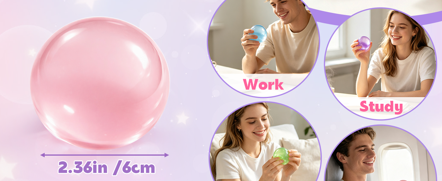 Multifunctional Coconut Oil Sensory Stress Ball—Flexible, Stretchable TPR Finger Toy—Perfect for Work, Study, Anxiety Relief, and as a Party Gift