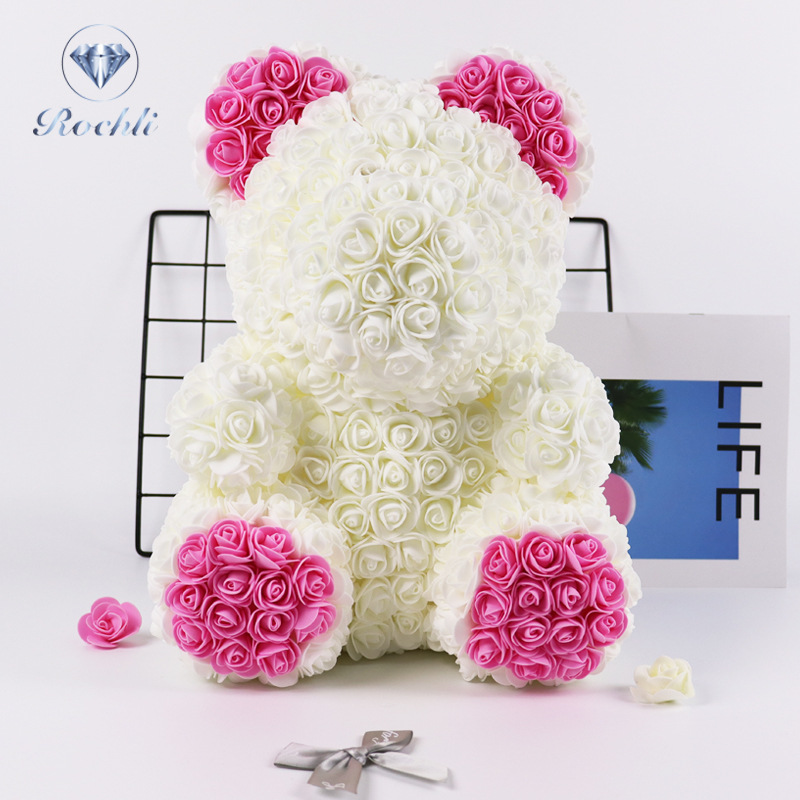 Preserved Rose Bear Gift Set—Heart-Hugging Teddy Bear: Perfect for 520, Qixi Festival, Valentine's Day, and Christmas; Birthday Gift for Girls and Decorative Item for Confessing Love