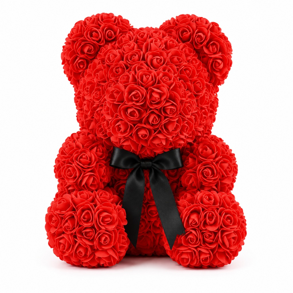 Preserved Rose Bear Gift Set—Heart-Hugging Teddy Bear: Perfect for 520, Qixi Festival, Valentine's Day, and Christmas; Birthday Gift for Girls and Decorative Item for Confessing Love