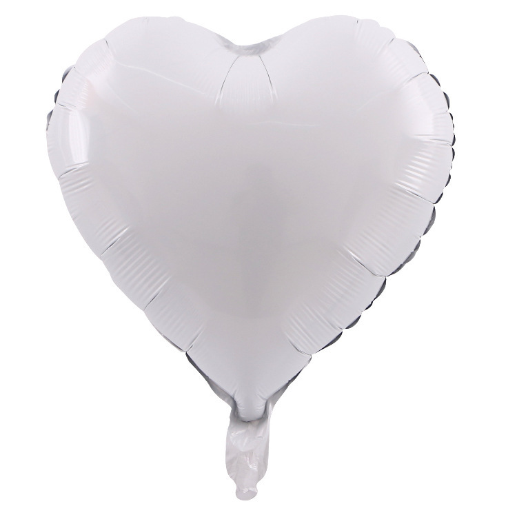 18-inch Heart-Shaped Aluminum Foil Balloons for Wedding, Proposal, and Party Decorations
