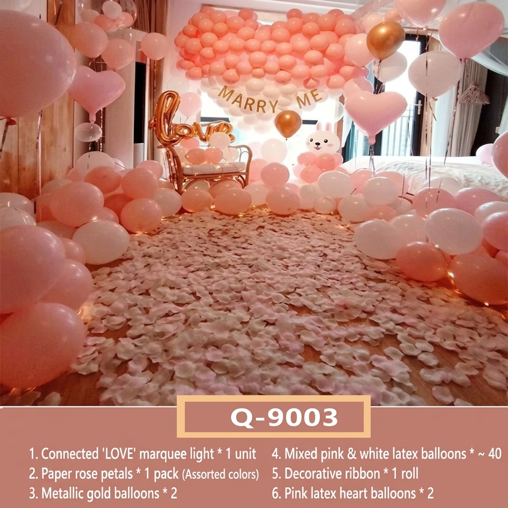 Romantic Balloon Set for Confessions of Love and Marriage Proposals