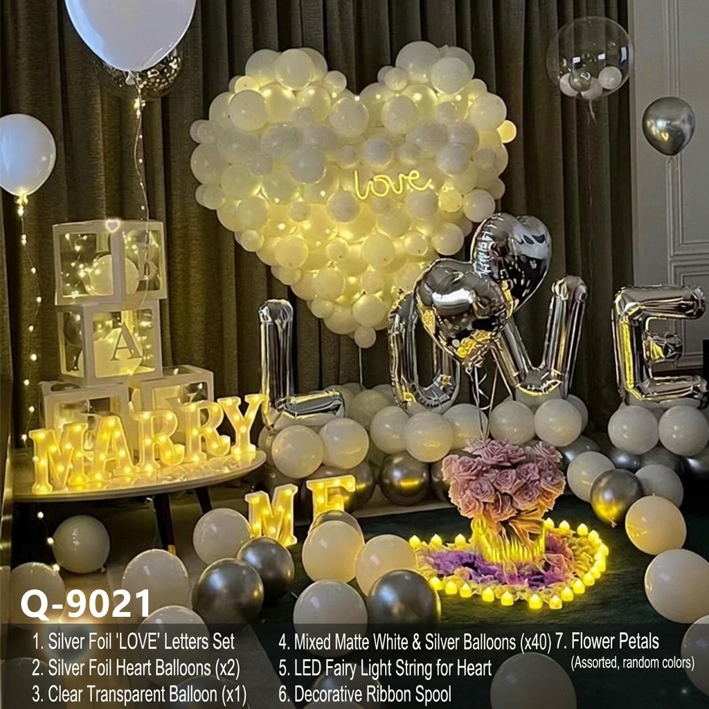 Romantic Balloon Set for Confessions of Love and Marriage Proposals