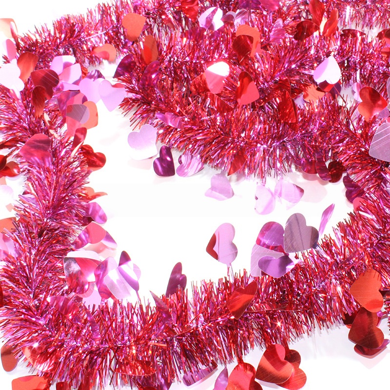 Valentine's Day Heart-Shaped Wreath Ornament—Front Door, Indoor, and Outdoor Wedding Decorations