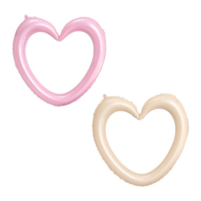 40-inch Openwork Heart-Shaped Aluminum Foil Balloon for Weddings and Proposals
