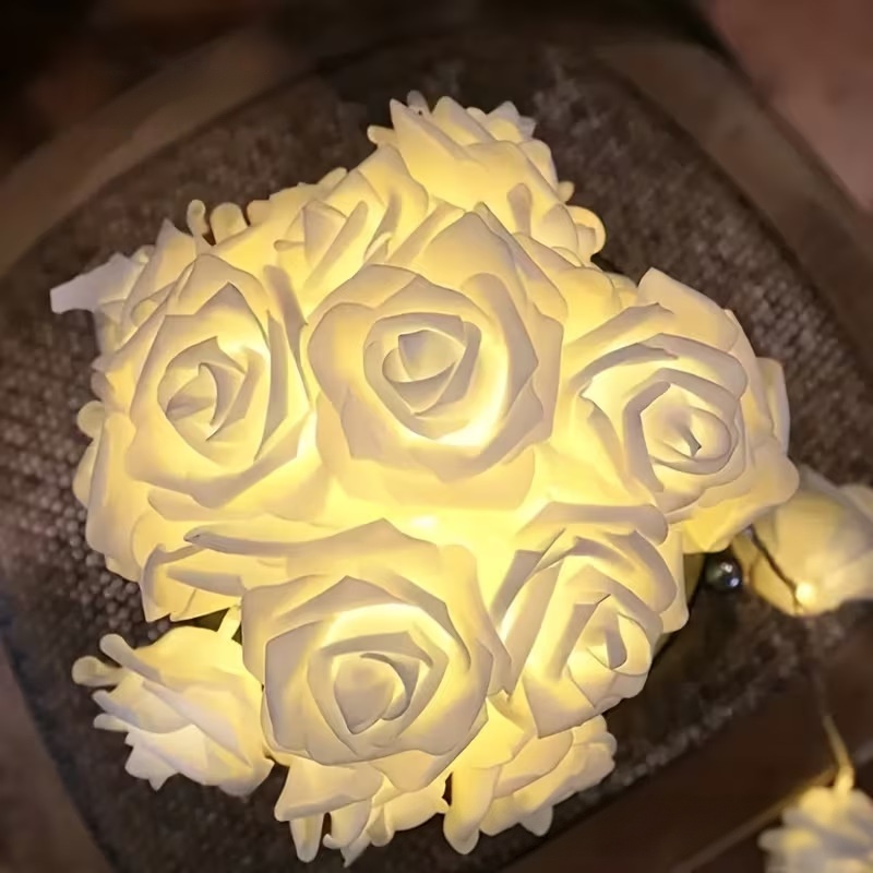 LED Valentine's Day Rose String Lights, USB String Lights