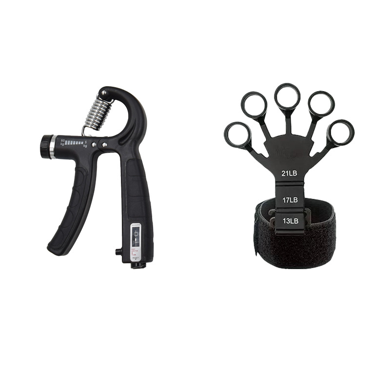 Adjustable Hand Gripper and Hand Exerciser Set