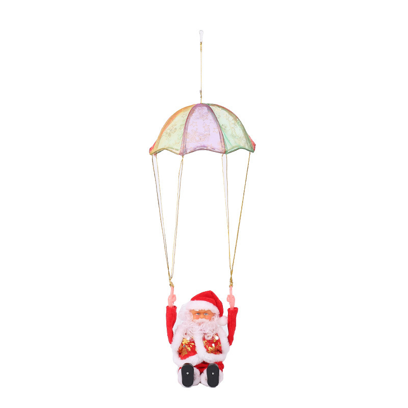 Motorized Climbing Santa Claus | Motorized Ladder Climbing Feature | Durable Plastic | Approx. 30 cm | Christmas Tree/Chimney/Storefront Holiday Decor | Automatic Climbing—Fun and Eye-Catching 🎅🎄