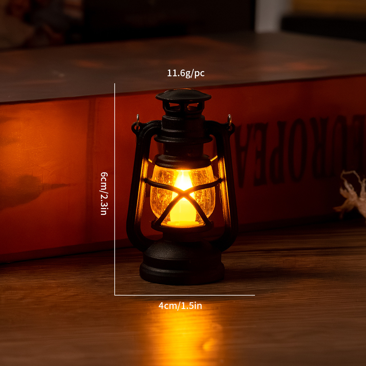 Mini Pony Lamp | LED Electronic Candle | Retro-Style Handheld Kerosene Lamp | Christmas Tabletop Decor | Portable Decorative Light
