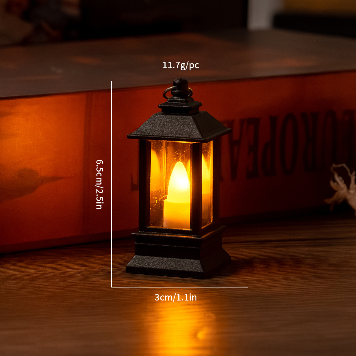 Mini Pony Lamp | LED Electronic Candle | Retro-Style Handheld Kerosene Lamp | Christmas Tabletop Decor | Portable Decorative Light