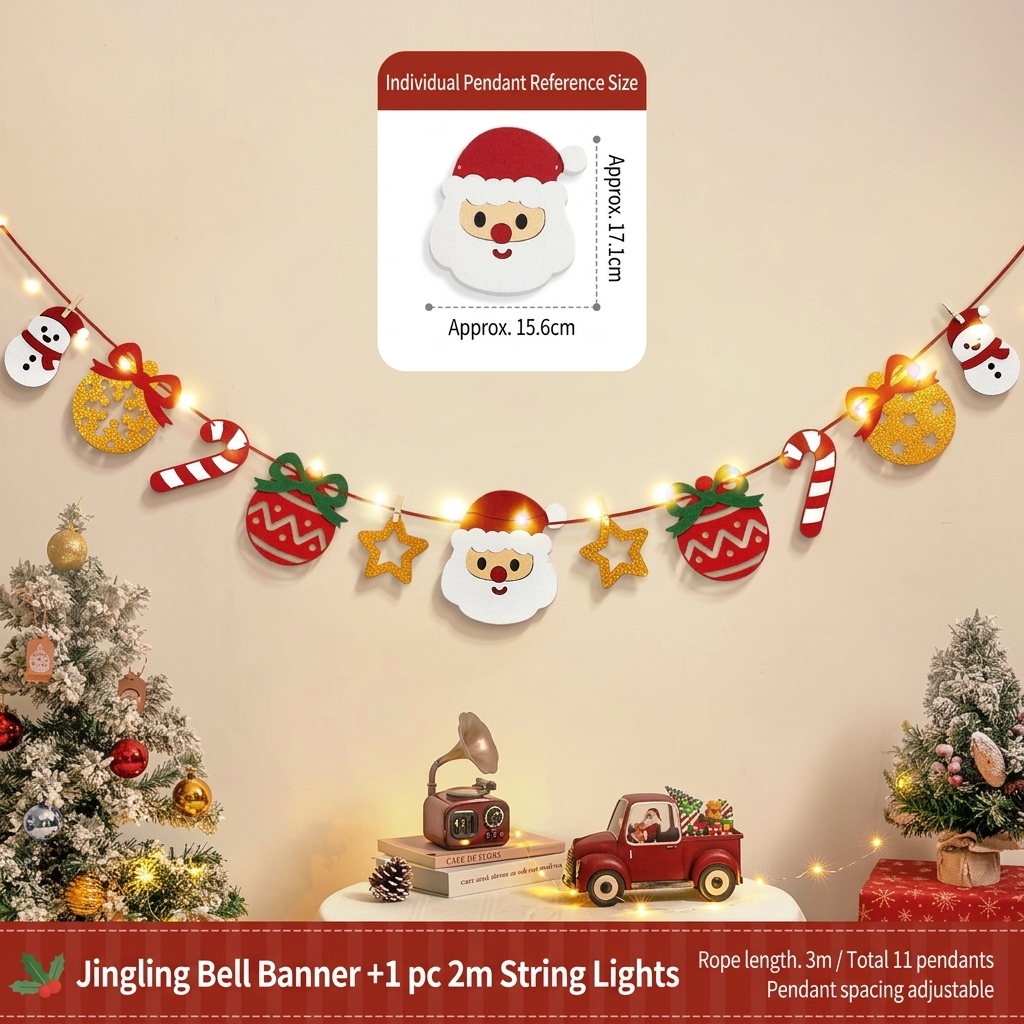 Christmas Lace Garland String Lights: Eco-Friendly Paper / LED Lighting, 2 Meters / Connectable, Perfect for Living Room, Storefront, and Window Display Decorations—Create a Magical Backdrop for Instagram-Worthy Photos