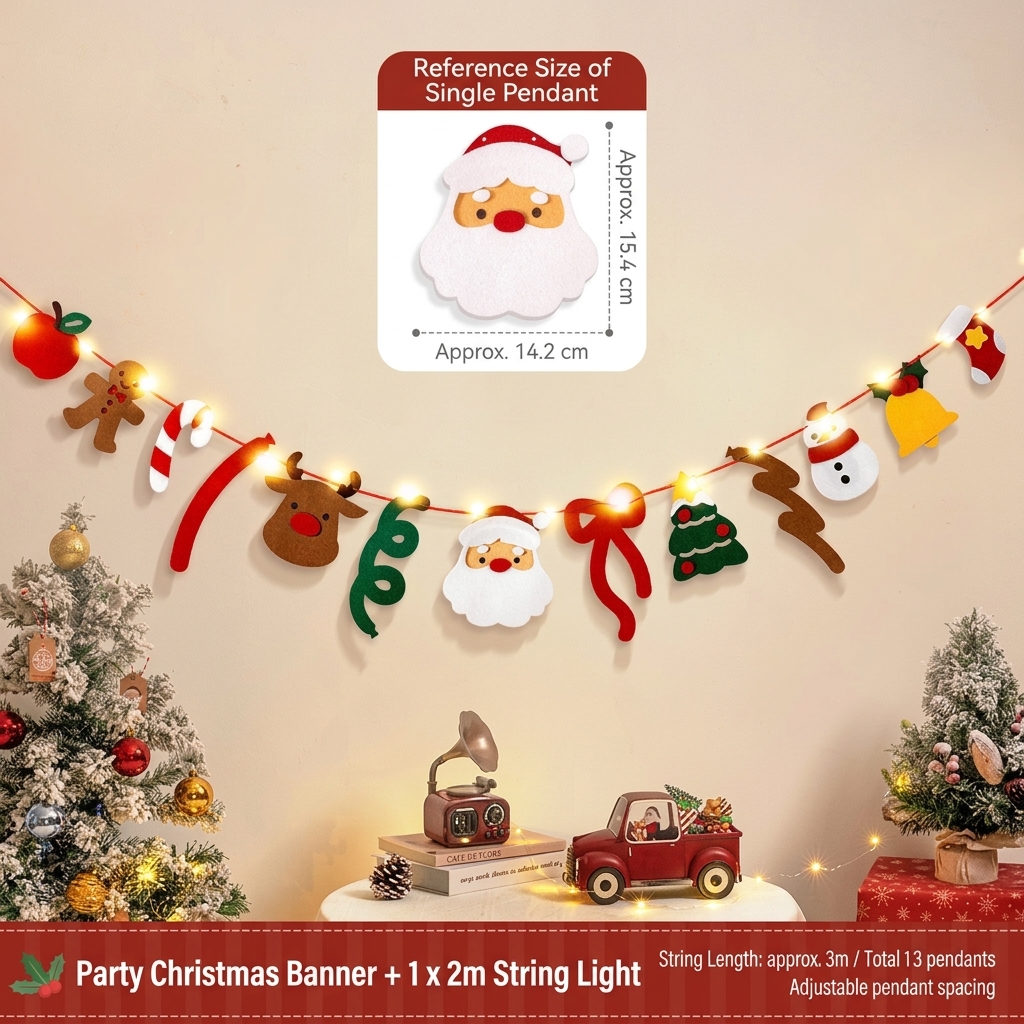 Christmas Lace Garland String Lights: Eco-Friendly Paper / LED Lighting, 2 Meters / Connectable, Perfect for Living Room, Storefront, and Window Display Decorations—Create a Magical Backdrop for Instagram-Worthy Photos