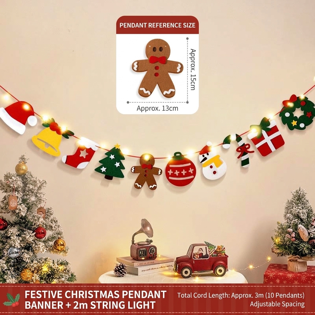 Christmas Lace Garland String Lights: Eco-Friendly Paper / LED Lighting, 2 Meters / Connectable, Perfect for Living Room, Storefront, and Window Display Decorations—Create a Magical Backdrop for Instagram-Worthy Photos