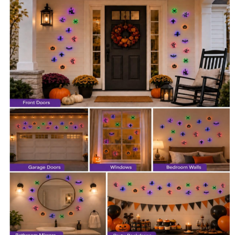 8 Styles of Halloween LED Wall Decorations to Brighten Up Your Home Decor