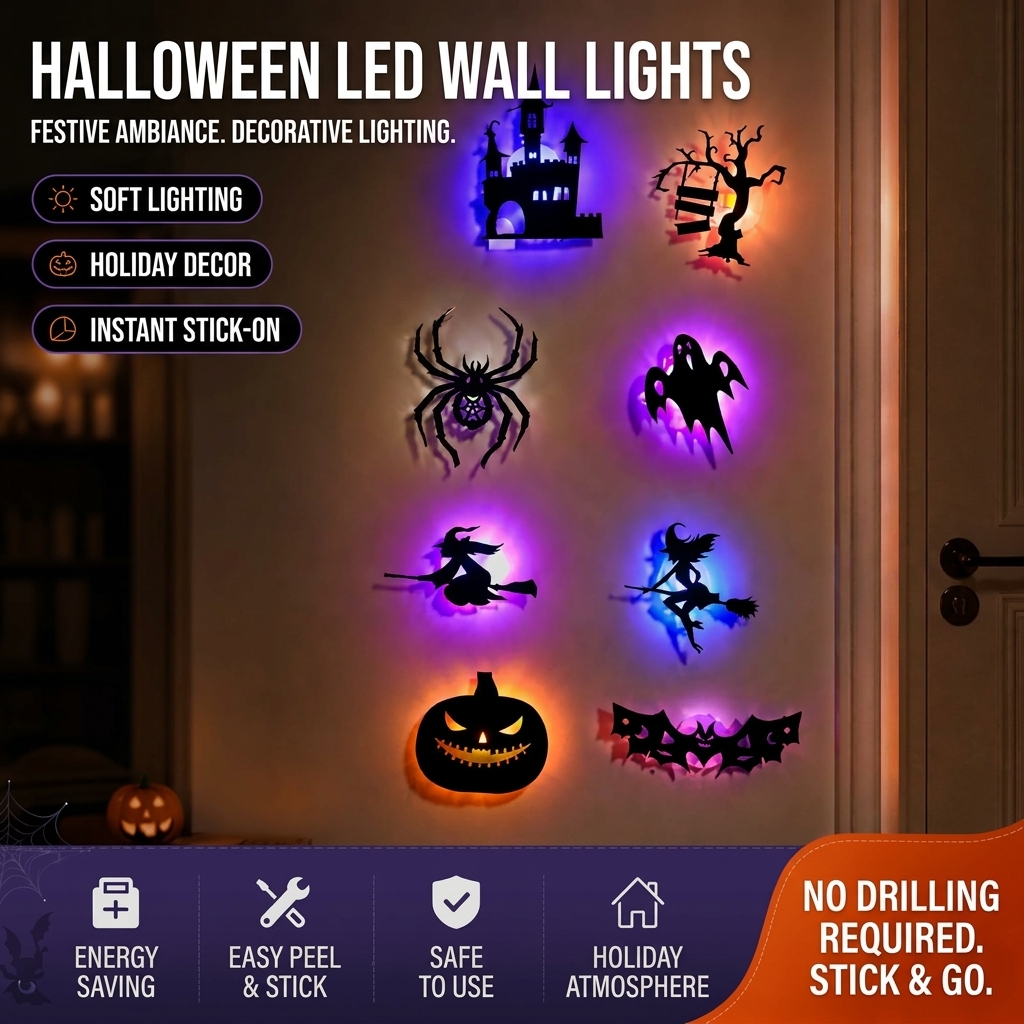 8 Styles of Halloween LED Wall Decorations to Brighten Up Your Home Decor